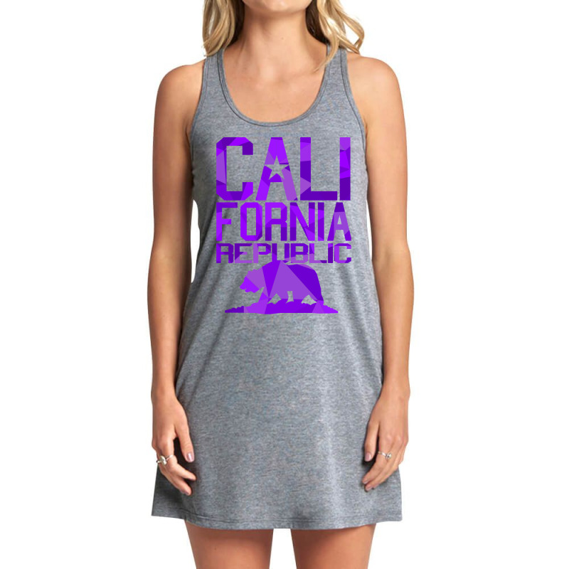 California Republic Bear (juicy Purple Version) Tank Dress by rejhanfadelea | Artistshot