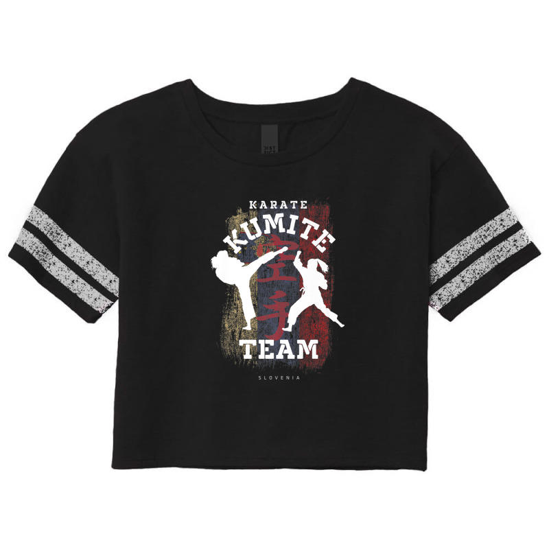 Slovenia Karate Kumite Martial Arts Women Girl Karate Scorecard Crop Tee by garbaaargouby | Artistshot