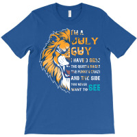 Im A July Guy I Have 3 Sides Funny July Birthday Music T-shirt | Artistshot