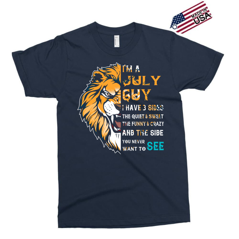 Im A July Guy I Have 3 Sides Funny July Birthday Music Exclusive T-shirt by ebulisawersv | Artistshot