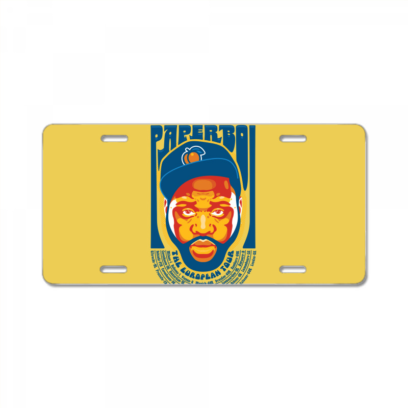 Paper Boi The European Tour Humor License Plate | Artistshot