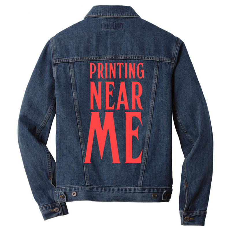 Printing Near Me Trending Men Denim Jacket by schalforlays | Artistshot