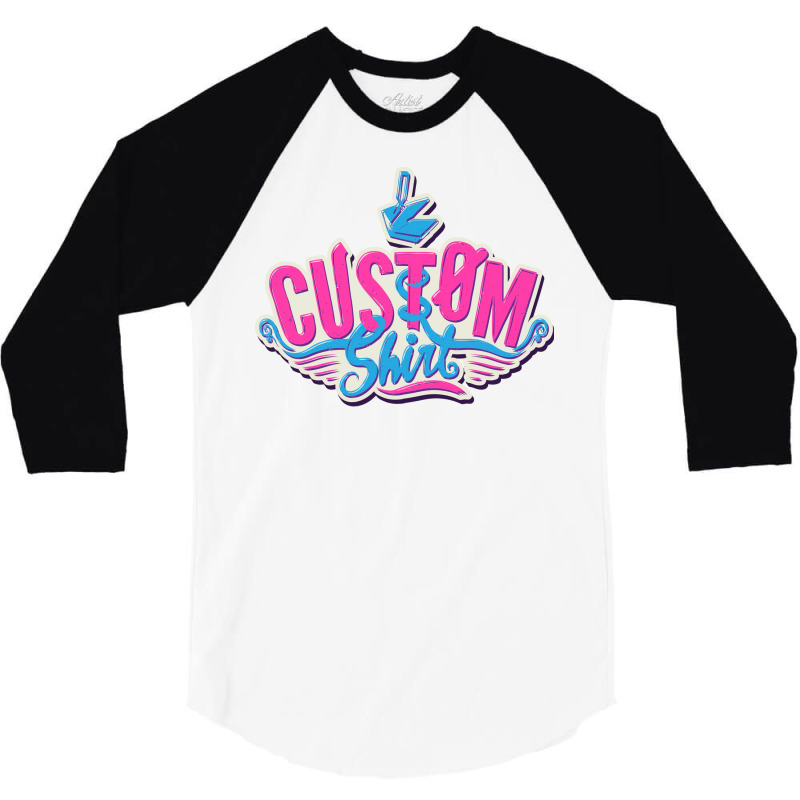 Custom  Girl 3/4 Sleeve Shirt by mossovtrujiol | Artistshot