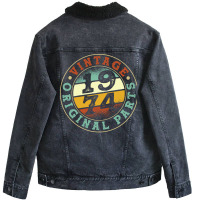 Vintage 1974 Parts Funny Unisex Sherpa-lined Denim Jacket | Artistshot