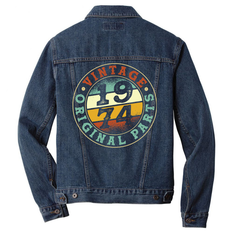 Vintage 1974 Parts Funny Men Denim Jacket by orichkervanr | Artistshot