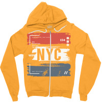 Nyc New York City Designs Green Zipper Hoodie | Artistshot