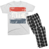 Nyc New York City Designs Green Men's T-shirt Pajama Set | Artistshot