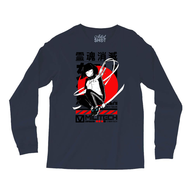 Cool Japanese Girl Samurai Nature Long Sleeve Shirts | Artistshot