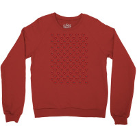 Love Heart In Red Color Pattern Red Crewneck Sweatshirt | Artistshot