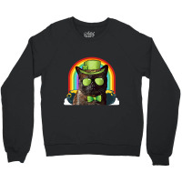 Havana Brown Cat Leprechaun Funny St Patricks Day Crewneck Sweatshirt | Artistshot