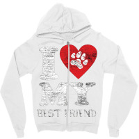 I Love My Best Friend Aesthetic Zipper Hoodie | Artistshot