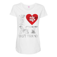 I Love My Best Friend Aesthetic Maternity Scoop Neck T-shirt | Artistshot