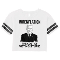 Bidenflation The Cost Of Voting Stupid T Shirt Scorecard Crop Tee | Artistshot