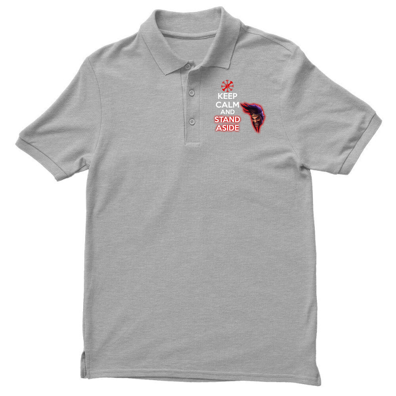 Keep Calm And Stand Aside Men's Polo Shirt by zahidkudsit | Artistshot