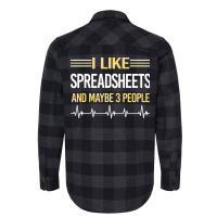 3 People Spreadsheet Spreadsheets Girl Flannel Shirt | Artistshot