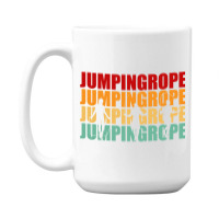 Retro Jumping Rope Skipping Fitness Pullover Hoodie 15 Oz Coffee Mug | Artistshot