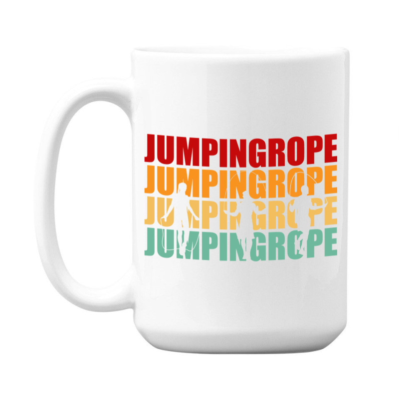 Retro Jumping Rope Skipping Fitness Pullover Hoodie 15 Oz Coffee Mug | Artistshot