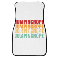 Retro Jumping Rope Skipping Fitness Pullover Hoodie Front Car Mat | Artistshot