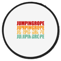 Retro Jumping Rope Skipping Fitness Pullover Hoodie Round Patch | Artistshot