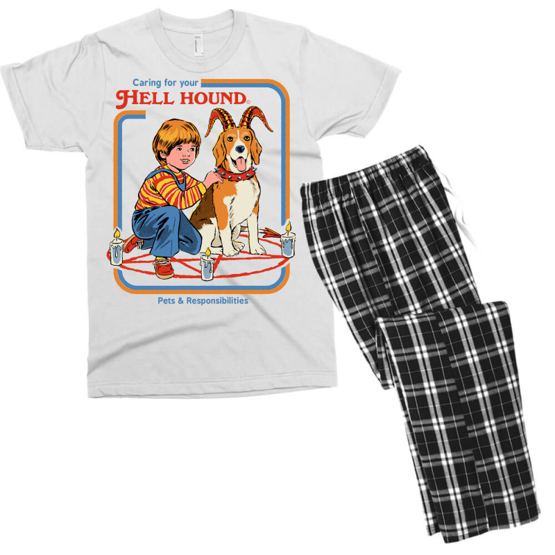 Caring For Your Hell Hound Men's T-shirt Pajama Set | Artistshot