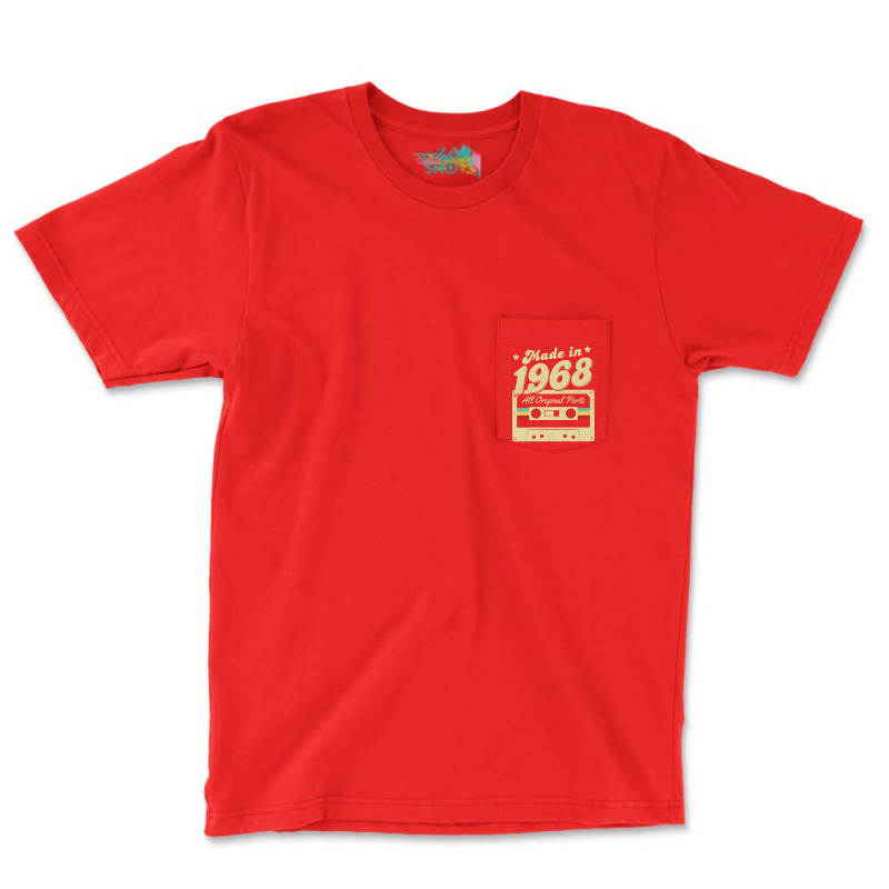 Made In 1968 Funny Pocket T-Shirt by mossovtrujiol | Artistshot