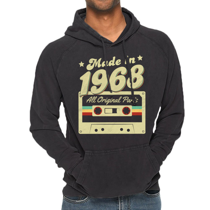 Made In 1968 Funny Vintage Hoodie by mossovtrujiol | Artistshot