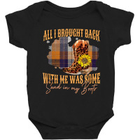 Sand In My Boots Country Music Lovers Gift Pullover Hoodie Baby Bodysuit | Artistshot