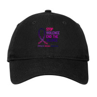 Stop Violence And The Silence Domestic Violence Awareness Cute Adjustable Cap | Artistshot