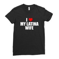 Mens I Love My Latina Wife Cute Husband Matching Partner Hispanic Ladies Fitted T-shirt | Artistshot