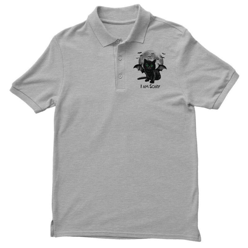 Scary Cat Men's Polo Shirt | Artistshot