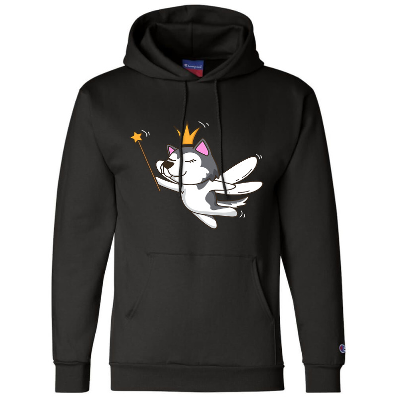 Fairy Siberian Husky Dog Mystical Pet Fairy Lover65 Champion Hoodie | Artistshot