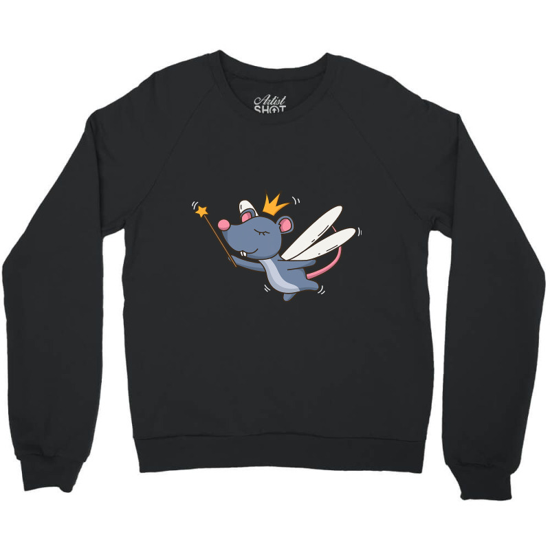 Fairy Rat Wildlife Mystical Animal Rat Fairy Lover331 Crewneck Sweatshirt | Artistshot