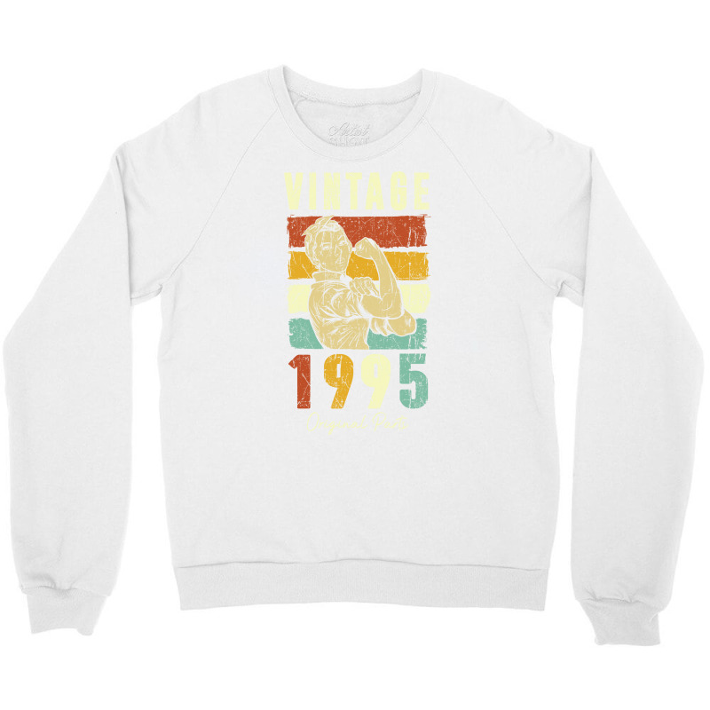 Vintage 1995 Original Parts Girl Crewneck Sweatshirt by suitonaghm6 | Artistshot