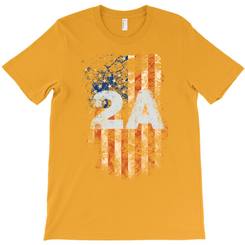 2a Second Amendment American Flag Grunge Gift T-shirt | Artistshot