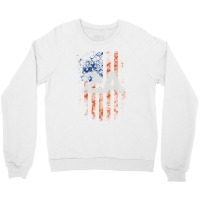 2a Second Amendment American Flag Grunge Gift Crewneck Sweatshirt | Artistshot