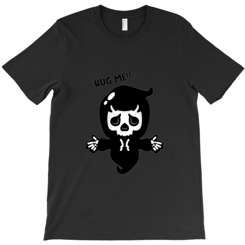 Cartoon Grim Reaper Want Hug T-Shirt by prattershop | Artistshot