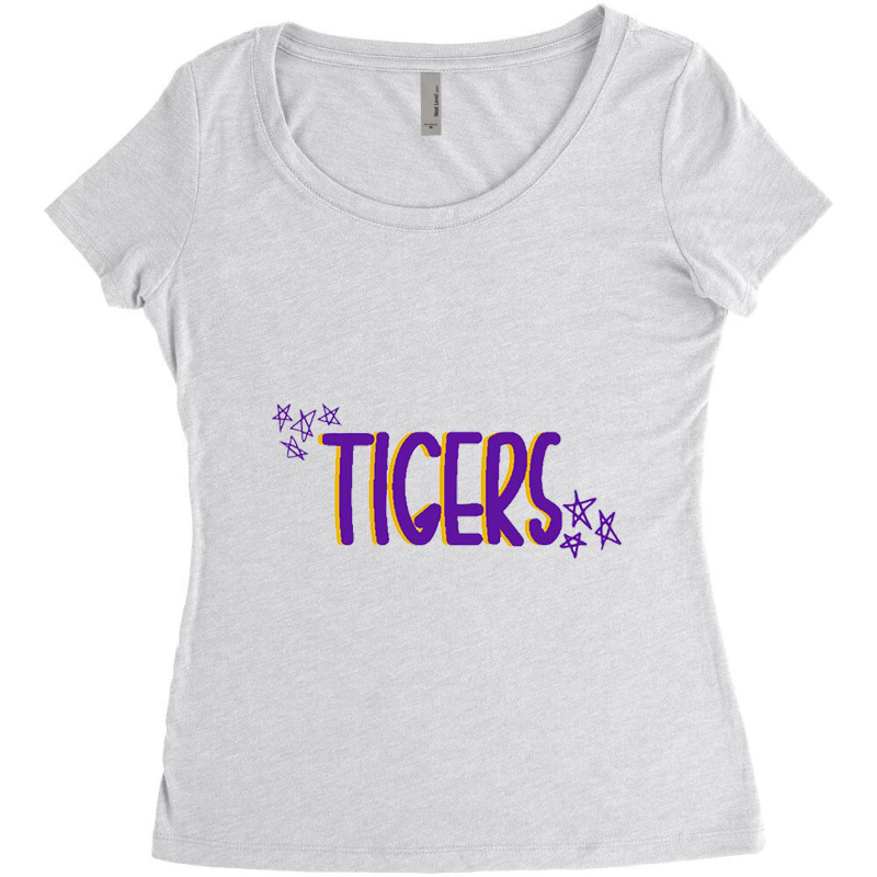 Lsu Corner Stars Women's Triblend Scoop T-shirt by MedaCremin | Artistshot