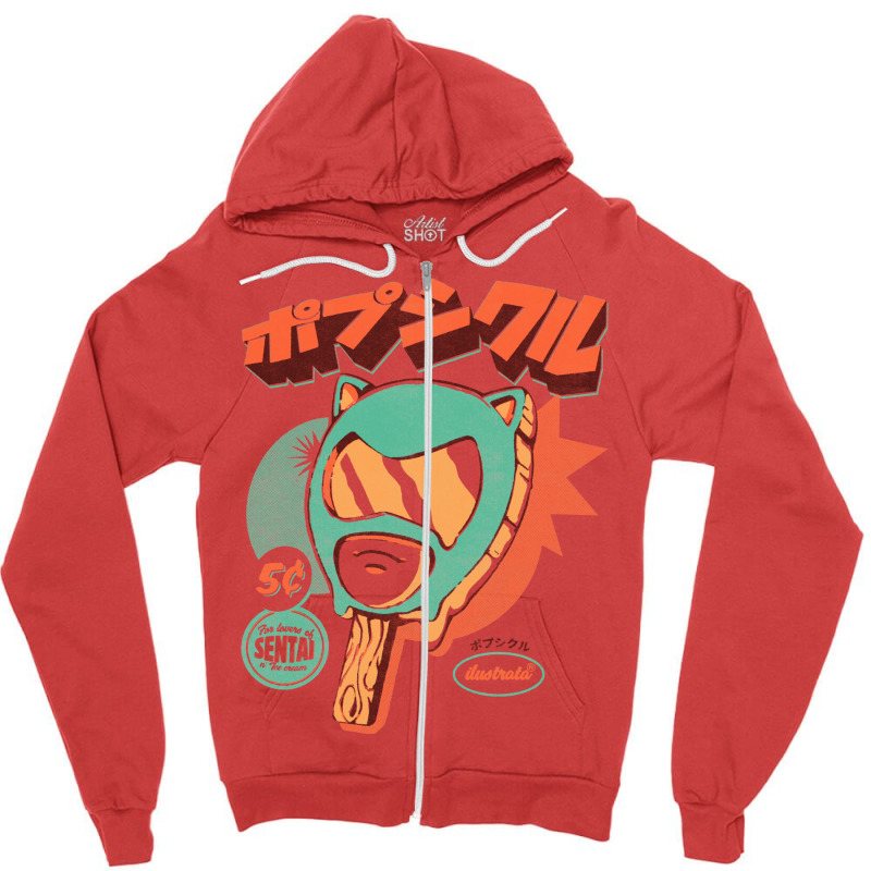 Sentai Ice Pop Zipper Hoodie | Artistshot