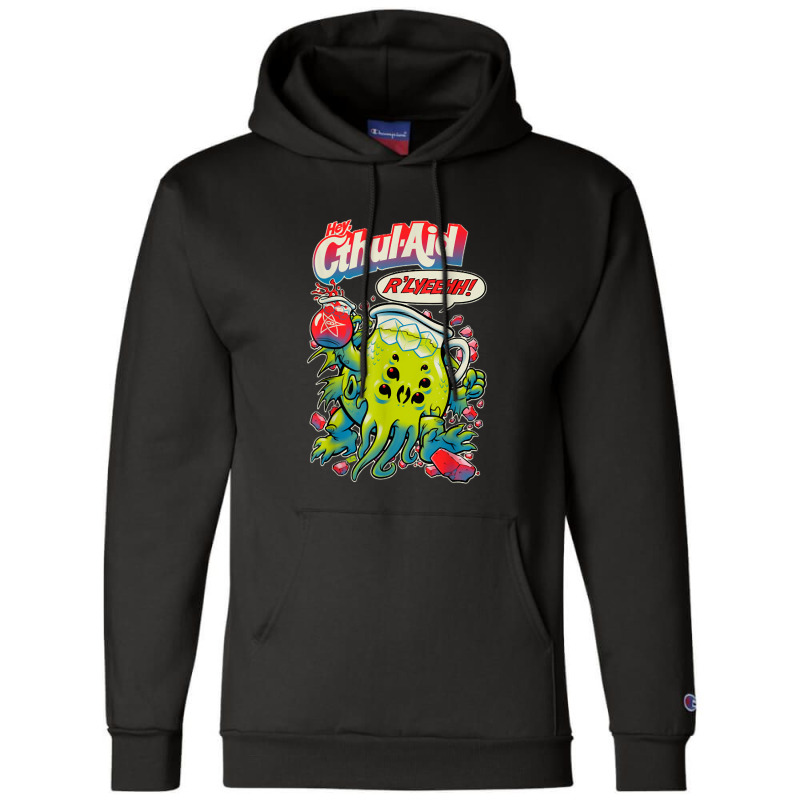 Hey Cool Cthulhu Aid R'lyeehh! Champion Hoodie by RachelRenePeckham | Artistshot