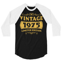 Vintage Born 1975 Vintage 3/4 Sleeve Shirt | Artistshot