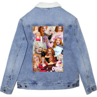 Jinkx Monsoon Collage Unisex Sherpa-lined Denim Jacket | Artistshot