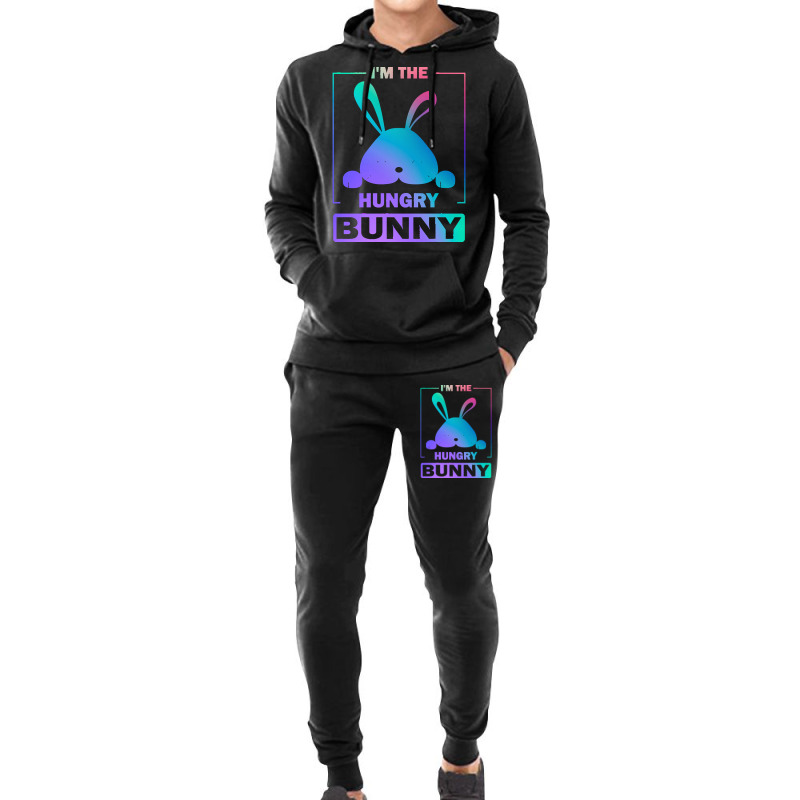 Im The Hungry Bunny T  Shirt Funny Colorful Bunny, I'm The Hungry Bunn Hoodie & Jogger Set | Artistshot