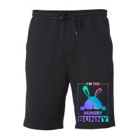 Im The Hungry Bunny T  Shirt Funny Colorful Bunny, I'm The Hungry Bunn Fleece Short | Artistshot