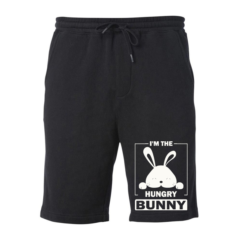 Im The Hungry Bunny T  Shirt I'm The Hungry Bunny Funny Matching Famil Fleece Short | Artistshot