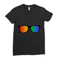 Trending Rainbow Sunglasses Ladies Fitted T-shirt | Artistshot