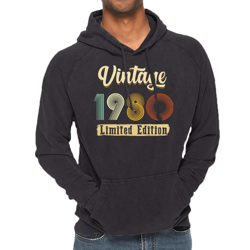 Vintage 1980 Edition Gift Vintage Hoodie | Artistshot