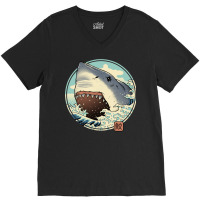 Shark Attack! V-neck Tee | Artistshot