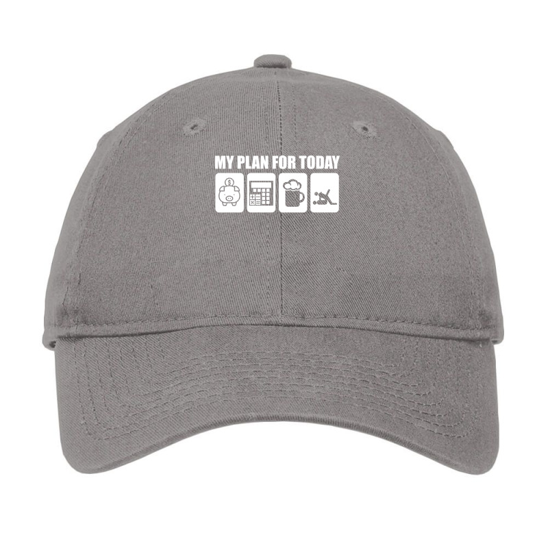 My Plan For Today Accounting Tax Season Numbers Humor Adjustable Cap | Artistshot