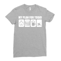 My Plan For Today Accounting Tax Season Numbers Humor Ladies Fitted T-shirt | Artistshot