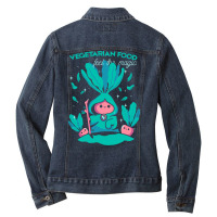 Feel The Magic Ladies Denim Jacket | Artistshot